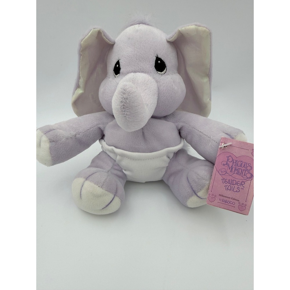 Precious Moments Elephant Plush Tender Tails Baby Diaper Enesco Tagged